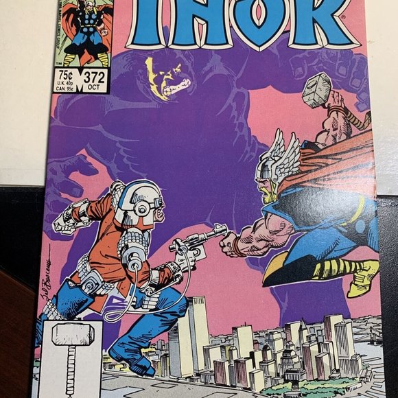 1986 High Grade #372 Marvel Comics THOR Cover Battle Zaniac! 1st App. TVA - Loki - Picture 2 of 2